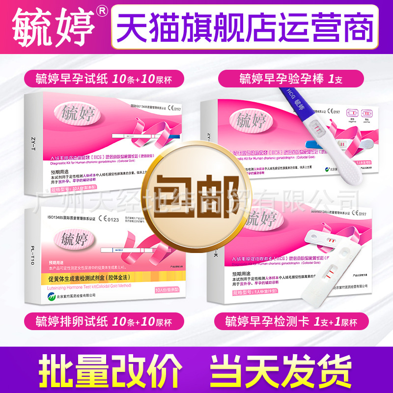 Yuting Pregnancy Test Pen Type Aixun Pregnancy Test Paper Early Pregnancy Detection Test Pen Pregnancy Preparation Ovulation Test Paper Cz