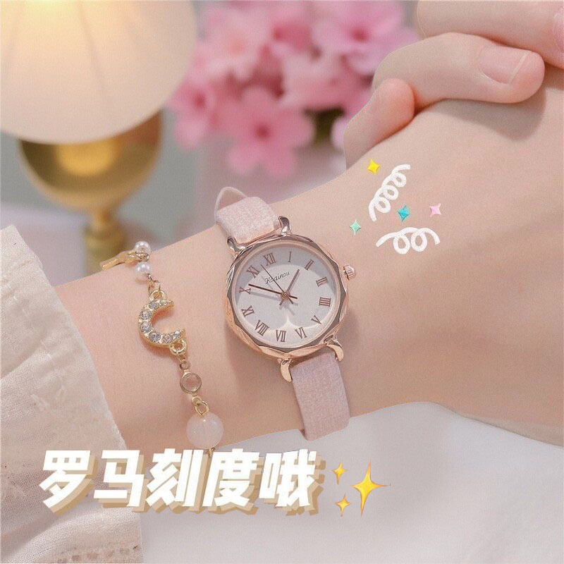 2026 New Model Women's Simple and High-End Style Ins-Style Fashion Quartz Watch for Middle and High School Students, Also Available in Men's Style