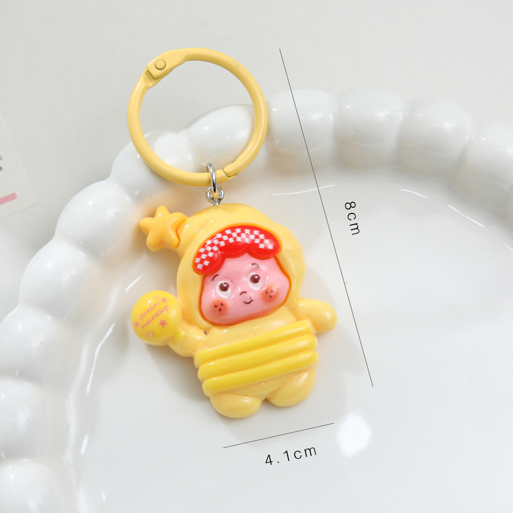 카툰 키링/원형 - 빵빵맨