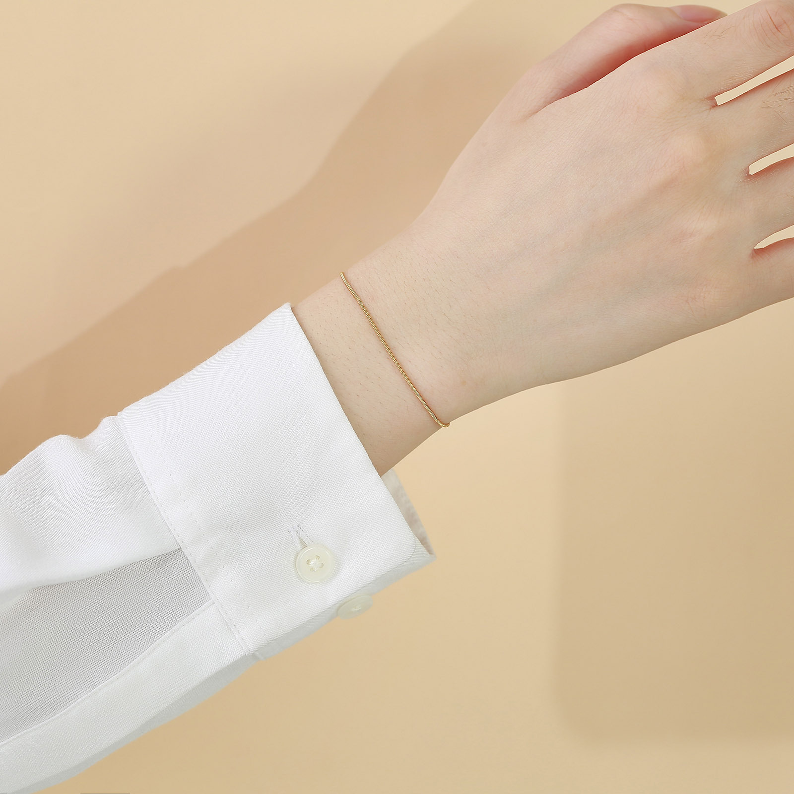 Simple Style Geometric Stainless Steel Bracelets Plating Stainless Steel Rings