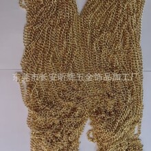 跨境货源金属电镀钮链装饰链条DIY挂牌包包链 腰链饰品铝链条配件