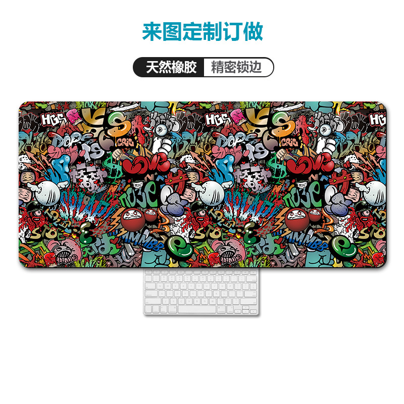 Amazon transfronteriza mapa de calor Rage bestia equipo alfombrilla de ratón de gran tamaño engrosada bloqueo escritorio de la computadora pad alfombrilla de ratón