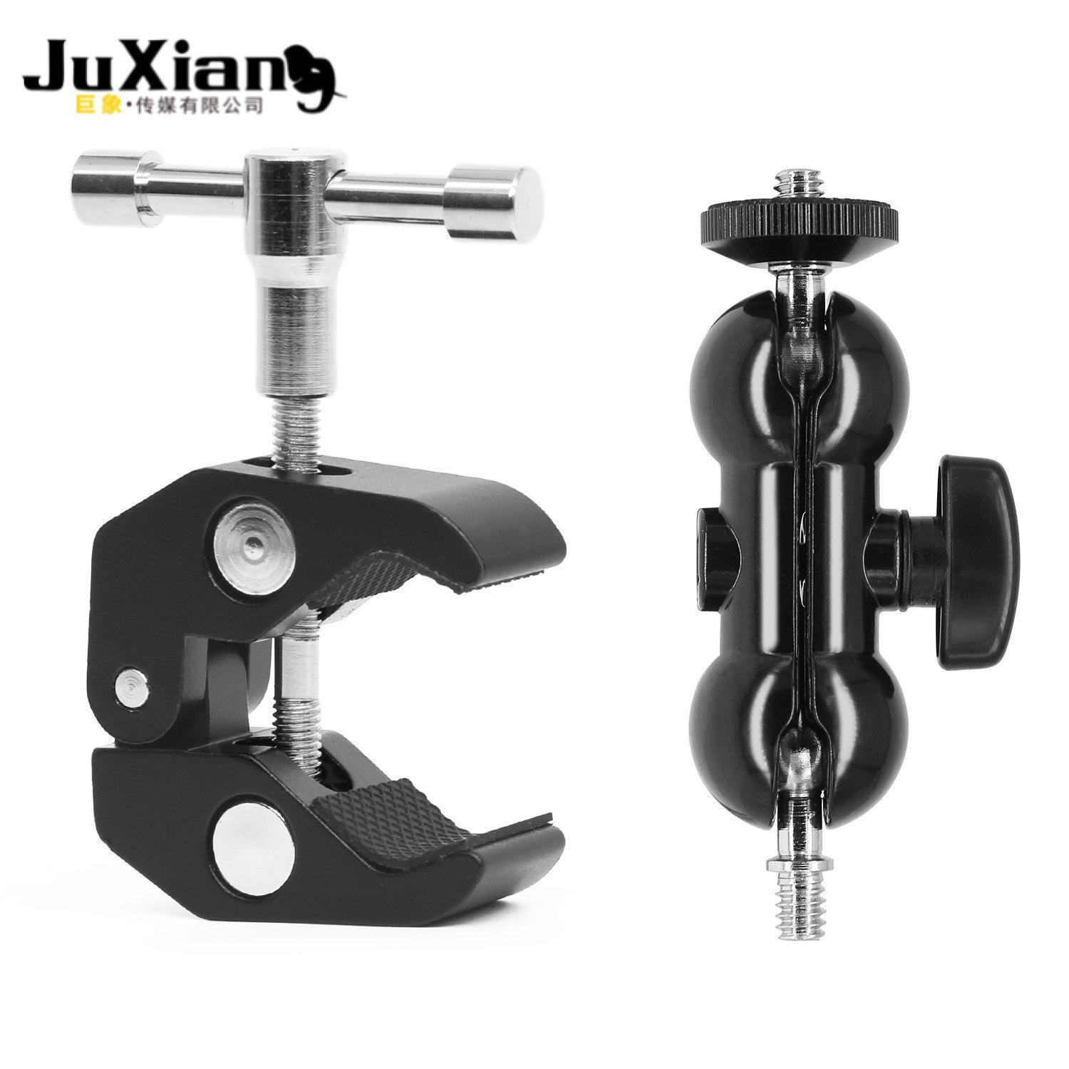 Soporte de mano mágica abrazadera de cangrejo soporte de mano extraño soporte universal Adaptador de monitor Chuck clip de soporte de doble cabeza