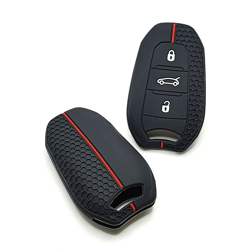 Dongfeng Peugeot 408 자동차 키 커버에 적합 Citroen Versailles C5XC4 Sega 실리콘 벌집 원격 제어 커버