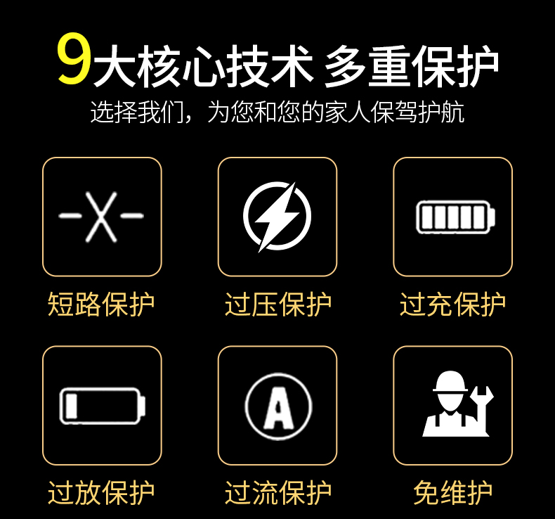 Tiineng Pedal Motorcycle Battery 12V7A Adapts to Haomai Haojue Yuexing 125YTX7A-BS Maintenance-Free Battery