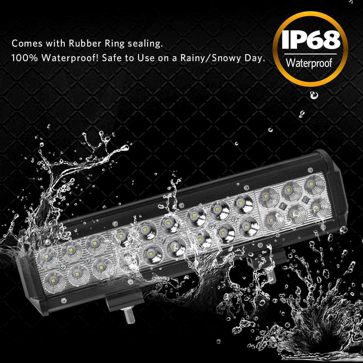 Fuente transfronteriza de 72W lámpara de trabajo lámpara de barra de automóviles proyector de ingeniería de lámpara todoterreno de 12 pulgadas LED