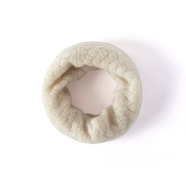 Lekasha cashmere 100% pure cashmere autumn and winter solid color twisted knit neck warmer