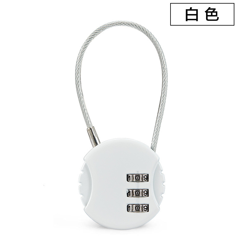 クリエイティブヘルメットパスワードロックパスワードロック荷物バッグロックジムキャビネットミニパスワードワイヤーロック|undefined