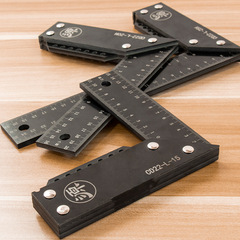 90-Degree Precision Right Angle Ruler, L-Shaped Thickened Miter Square, Bakelite Gauge, Wide-Base Woodworking Marking Tool, Carpenter's Measuring Ruler