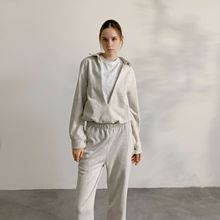 日本代购级工厂批发  深V领翻领气质款女神毛圈卫衣