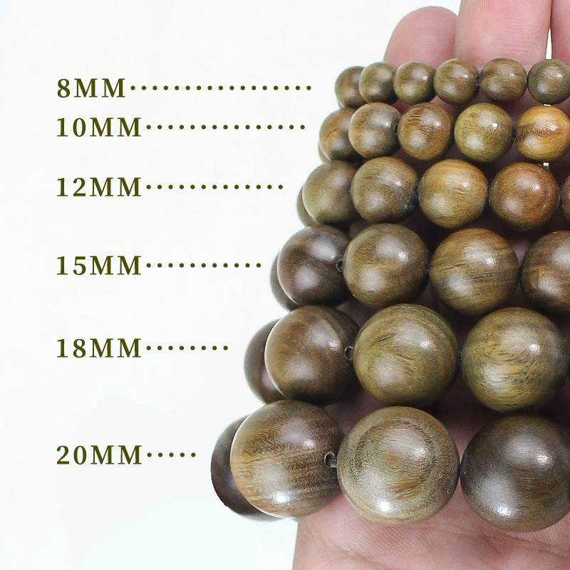 Bracelet sandalwood made from antique material, rosary with round beads, chain walnut, accessory for men and women, 108 beads, Chinese style, wholesale