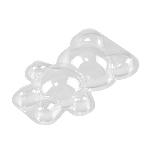 3D plastic three-piece set of bear mousse knock cake mold DIY chocolate baking Cake stencil