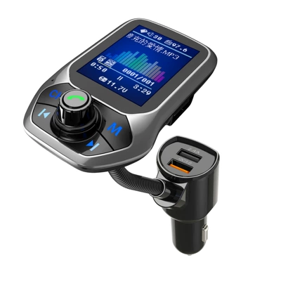 Bluetooth Hands-free dəstləri color screen QC3.0 Bluetooth car
