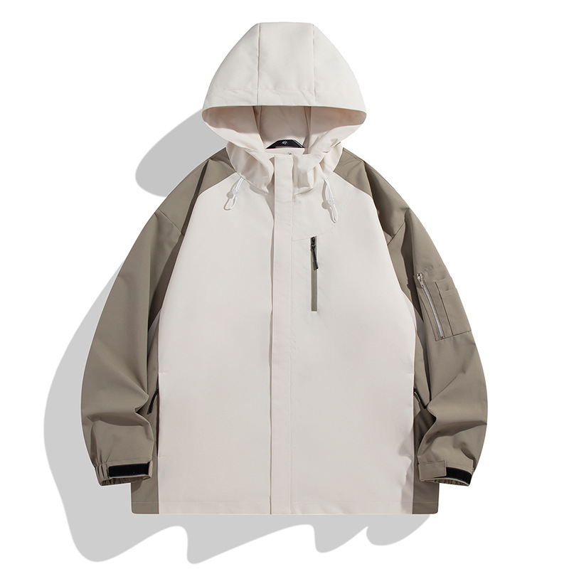 Men's Clothing Outdoor Jacket Spring Color Matching Workwear Jacket Versatile Casual Jackets_voghion.com