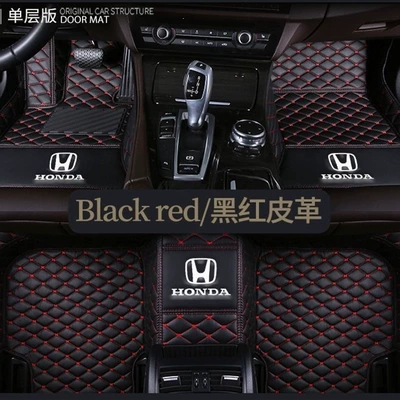 Ayaqaltılar (Kovriklər) — full-coverage car floor mats - cruze-single-layer-black-and-red
