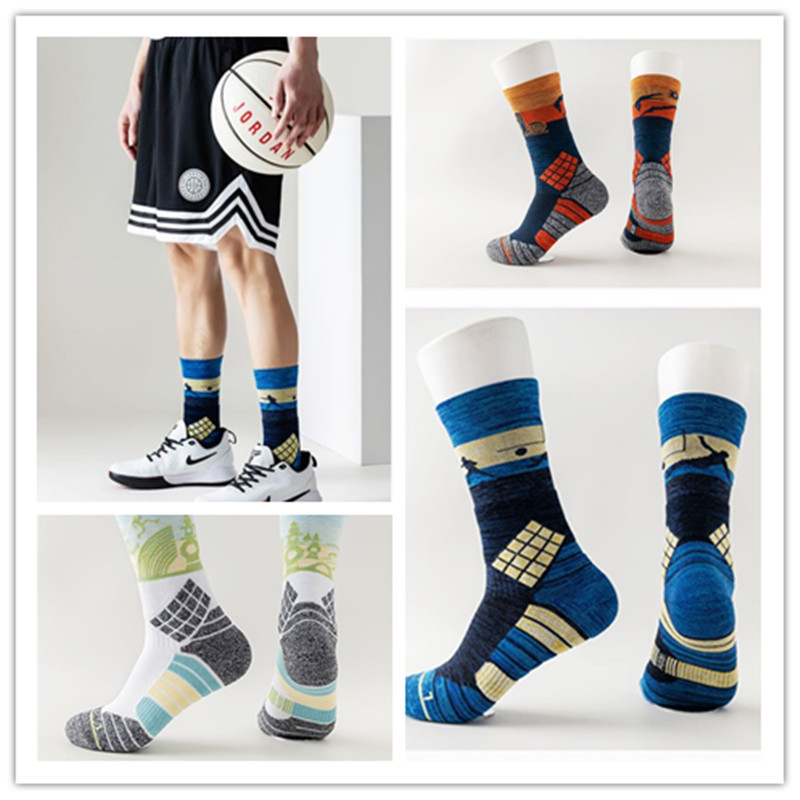 MGR basketball socks men's tube thickened towel bottom shock absorption breathable sweat-absorbent professional sports cotton socks fashion stockings