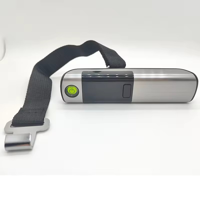 50kg Stainless Steel Portable Electronic Scale Tape Measure Handheld Household Luggage Weight Aircraft Scale Suitcase Parcel Delivery Fishing