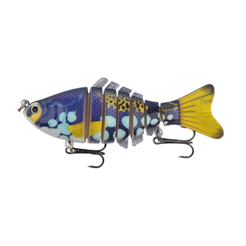 Многосуставная жесткая пластиковая приманка Luya Swimbait, 7-сегментная тонущая приманка для пресной воды, реалистичные цвета