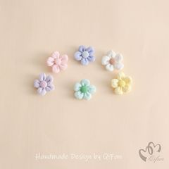 かわいい子供の小さな新鮮な生地の五弁花アクセサリー DIY 生地アクセサリー帽子ヘアアクセサリー子供服アクセサリー