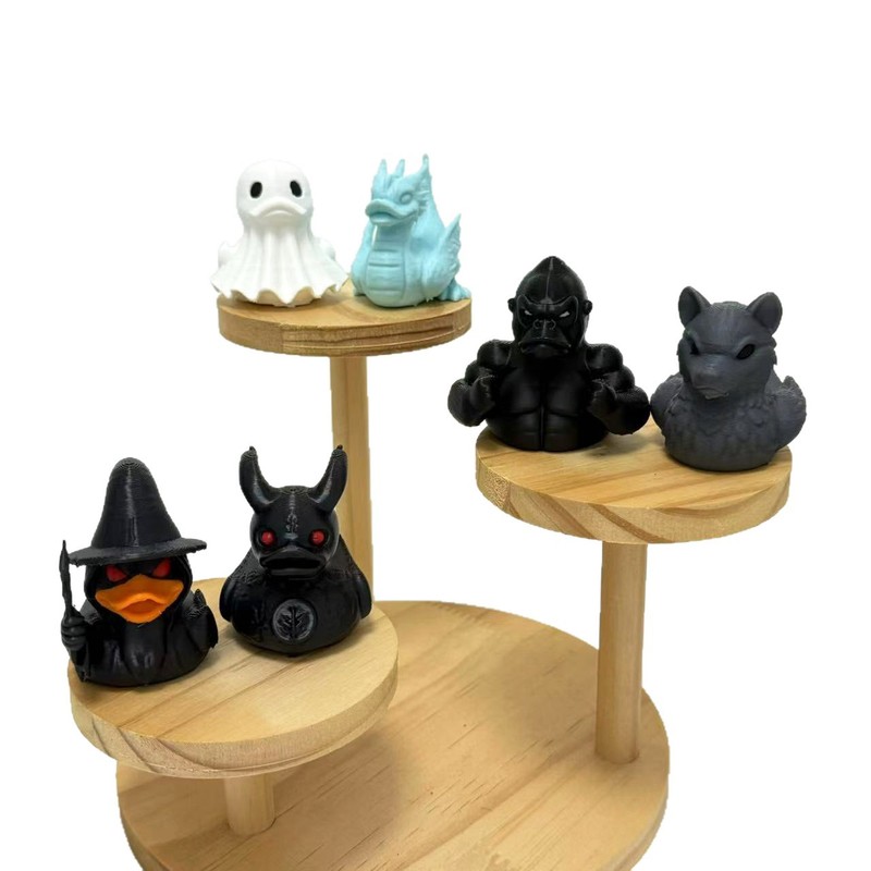 国境を越えた新製品 3D プリント面白いアヒル 6 点セット悪魔アヒルクリエイティブ装飾品ゴーストアヒル邪悪なアヒルハロウィン|undefined