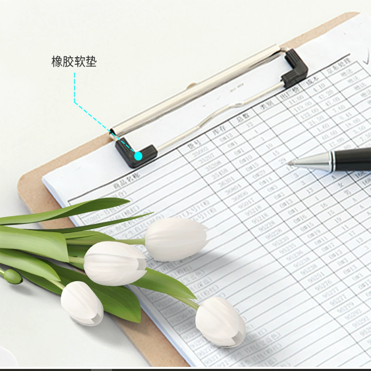 得力 Folder writing, wooden stationery for elementary school students, writing board