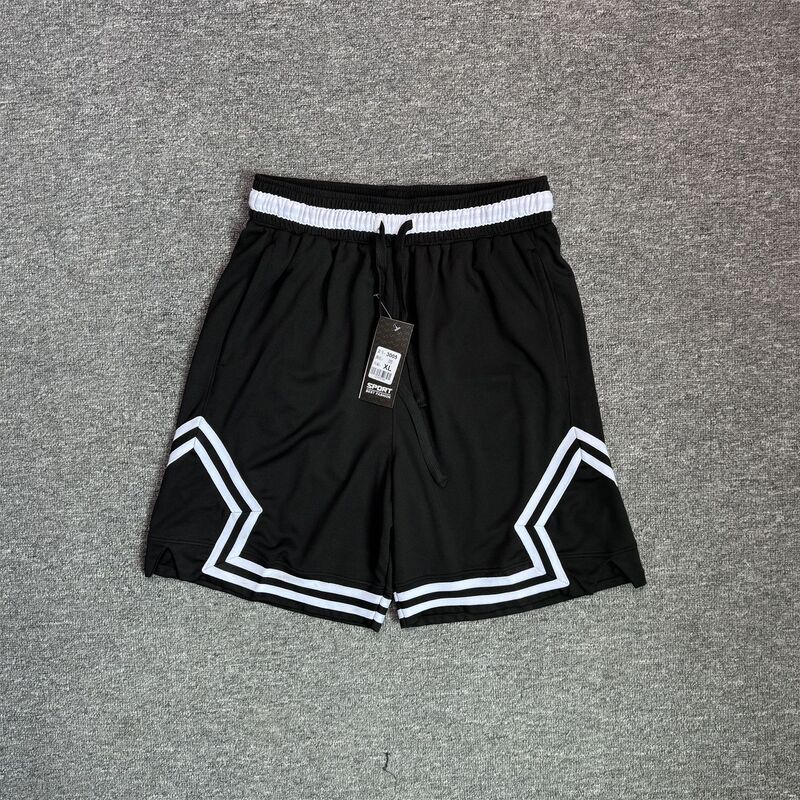 Cross-border Blank Basketball Pants Men's Loose Over-the-knee Casual Five-point Fitness Running Quick-drying Training