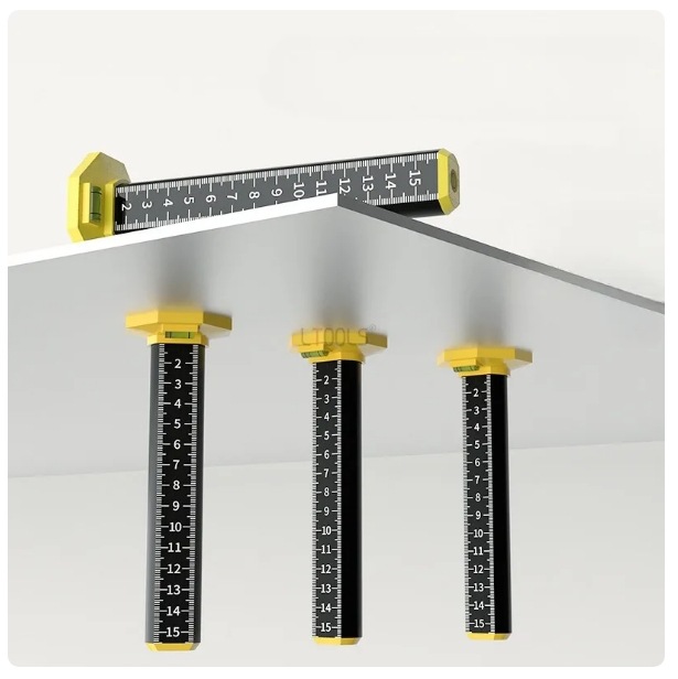 标尺铺磁砖找水平定位尺瓷砖专用高低找平尺子等高尺吊顶水平仪尺
