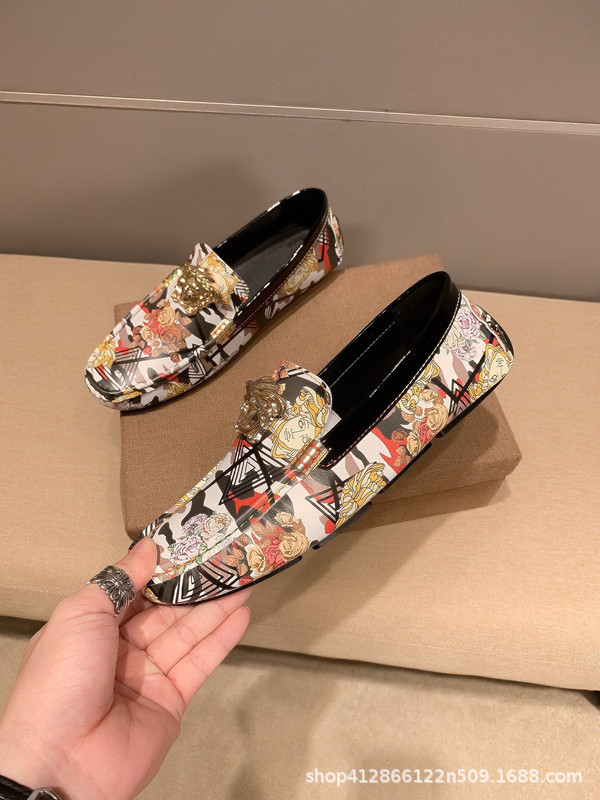 2025 nuevos zapatos transfronterizos Bean para hombres, zapatos de cuero genuinos, zapatos de cuero casuales, zapatos de hombre