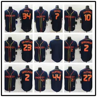 2022 Новая бейсбольная одежда Astros Houston Astros 2 # 27 # 44 # Мужская вышитая веерная версия