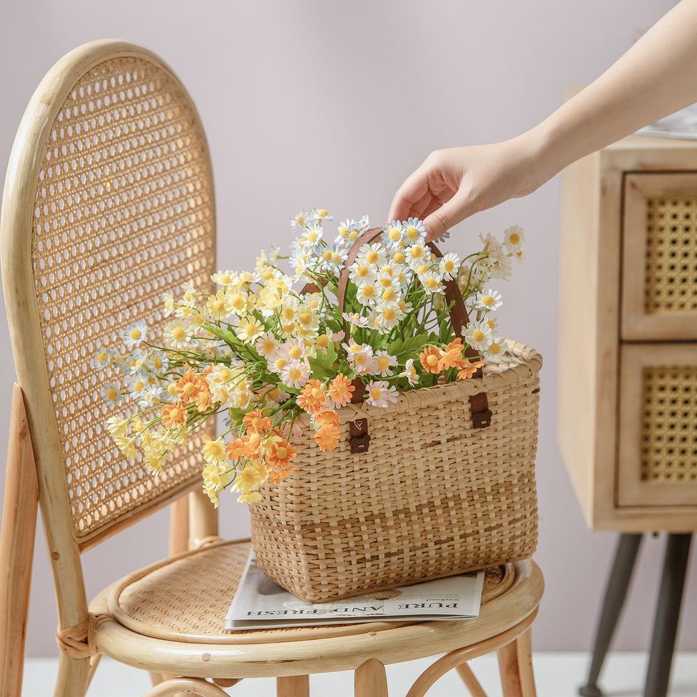 裝飾品春色洋甘菊仿真花廠家假花綠植物批發婚慶INS風跨境MW66791