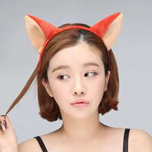 卡通狐狸耳朵发箍游乐园表演拍照头饰网红卖萌发饰女可爱动物头箍