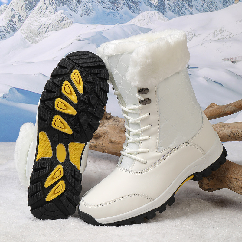 Cross-Border Large Size New Mid-Calf Snow Boots, Non-Slip and Water-Repellent, Northeastern Large Cotton Boots for Women, Winter Outdoor Cotton Shoes, Dropshipping Cross-Border Large Size New Mid-Calf Snow Boots, Non-Slip and Water-Repellent, Northeastern Large Cotton Boots for Women, Winter Outdoor Cotton Shoes, Dropshipping