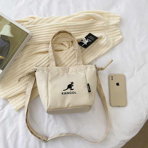 [Manufacturer Wholesale] 2024 New Foreign Trade Bags Korean Style Kangaroo Fashion Shoulder Bag Drawstring Trendy Crossbody Bag