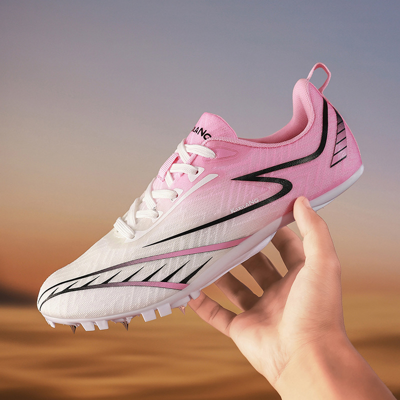 Zapatillas con Clavos de Atletismo de Caucho y Malla Ligero para Pista de Atletismo