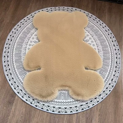 Детский коврик-заяц, милый плюшевый игровой коврик, размеры 45×60–180×240 см