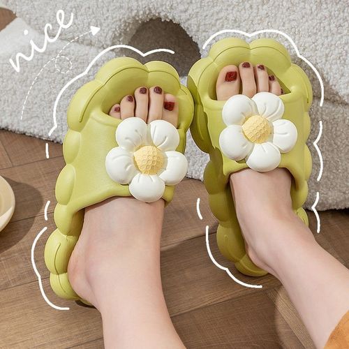 Slippers for women summer sun flower internet celebrity princess style home indoor bathroom non-slip outdoor slippers