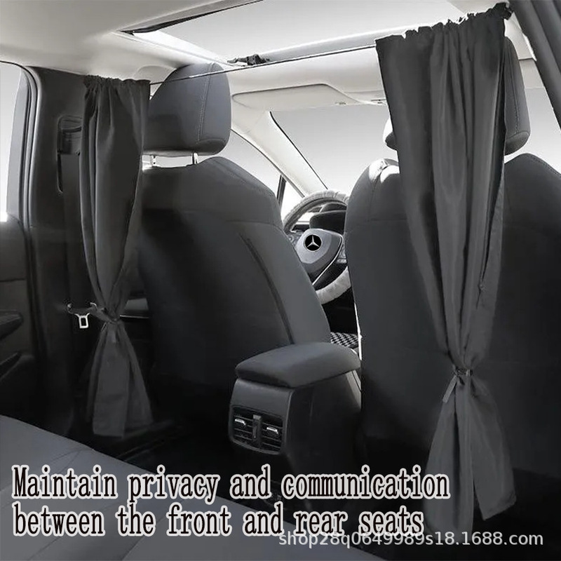 Car Front and Rear Partition Privacy Curtains, Baby Car Drawstring Curtains, Car Sun Protection Sunshades