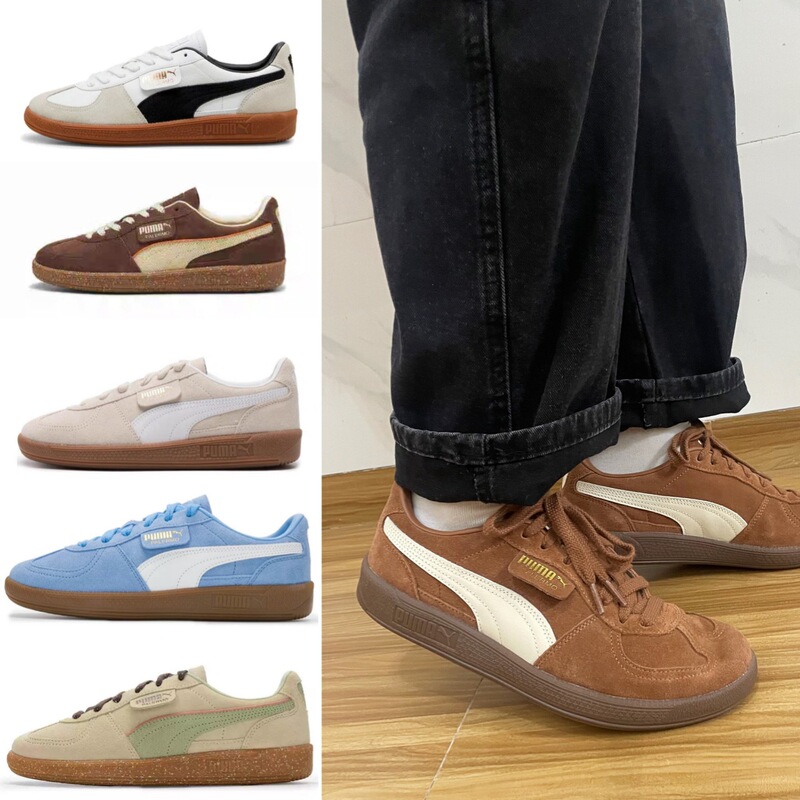 Putian Pure Original Pm De Training Shoes Classic Retro T-Head Men's and Women's Casual Sneakers Label Palermo Flat White Shoes Putian Pure Original Pm De Training Shoes Classic Retro T-Head Men's and Women's Casual Sneakers Label Palermo Flat White Shoes