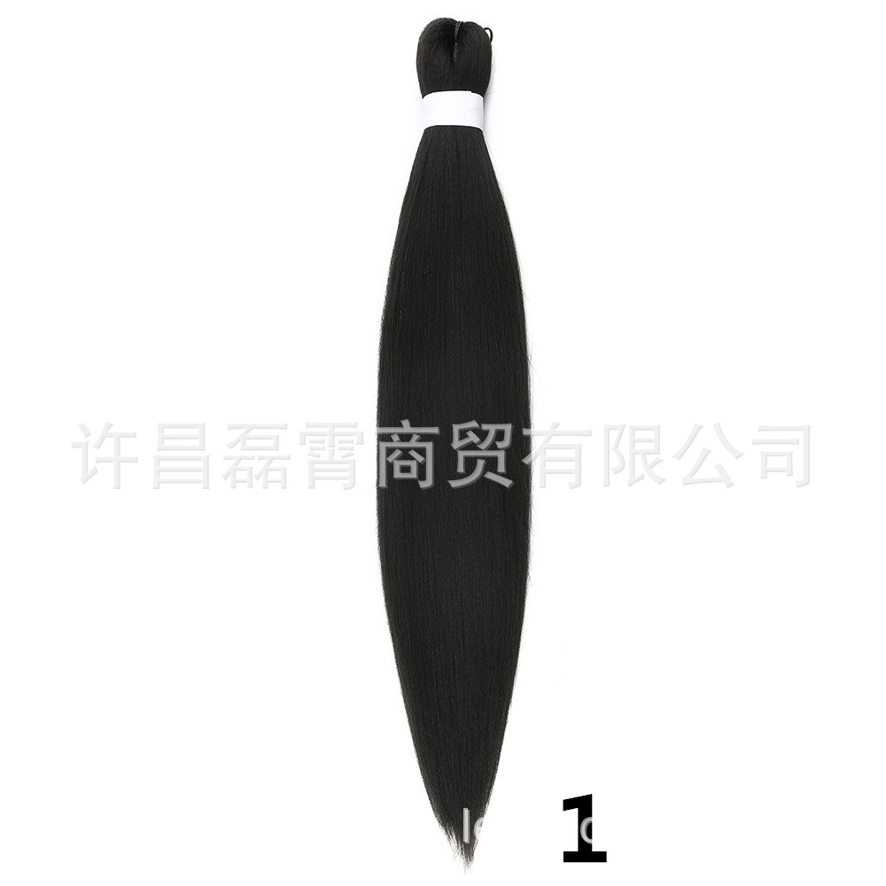 6X trenza pre-estirada seis piezas pre-estirada ez gran trenza fibra química pelucina de hilo retardante de llama