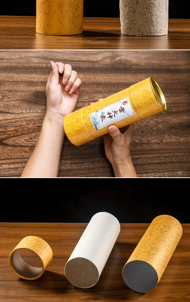 7cm Thunder Fire Moxa Stick Lei Huo Jiu Thick Handheld Moxibustion Bar for Warming Therapy in use