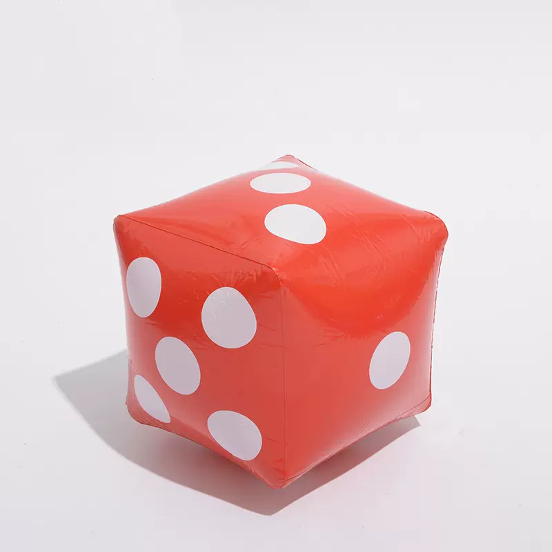 厂家现货PVC玩具充气骰子派对活动游戏抽奖道具 儿童玩具筛子批发