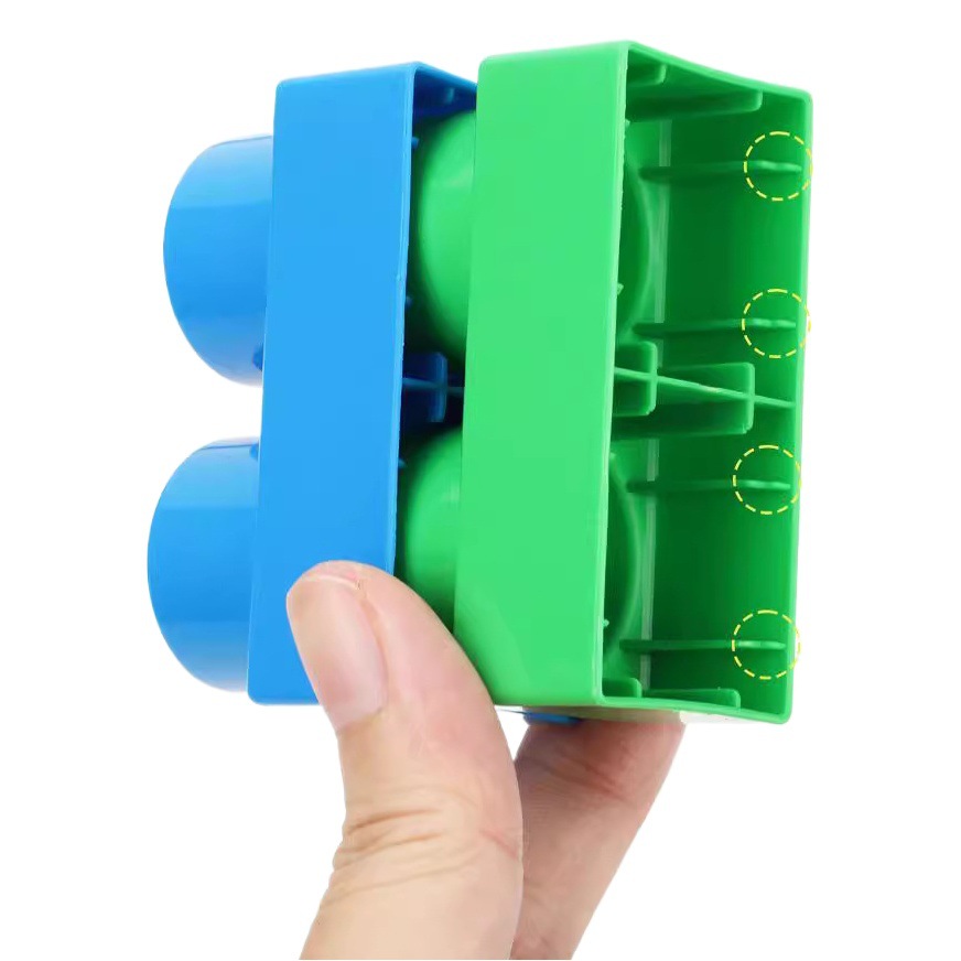 Bloque de construcción de los niños juguete DIY variedad montaje bolsa gran partícula bloque de construcción de juguete traje fábrica al por mayor