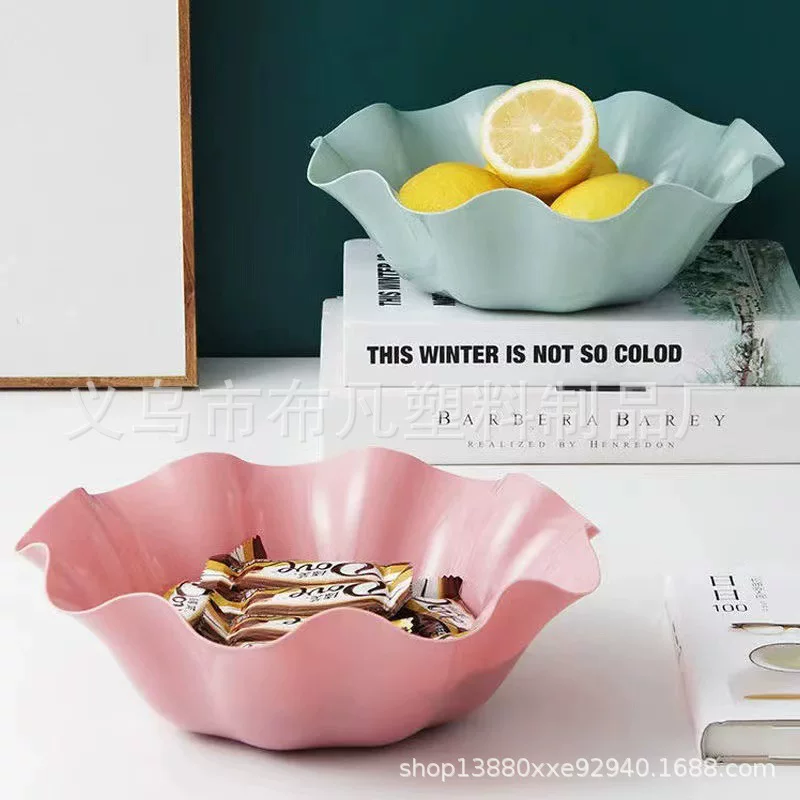 Lotus leaf fruit plate Creative European -style home fruit plate dry fruit plate office fruit plate snacks strong nut plate
