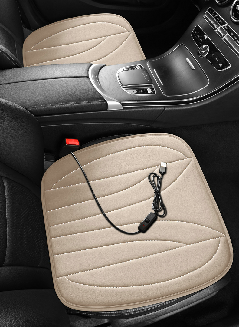 25 Years New Plush Alloy Heating Wire Heated Car Seat Cushion Winter Warm Seat Cover Seat Cushion Dropshipping