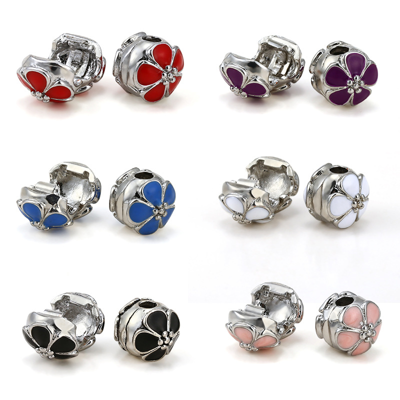 シルバー亜鉛合金Cilpバックルは、ブランドのオリジナルブレスレットに適しています。