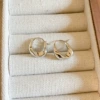 Cold Feng Shui Ring Earrings [Silver]