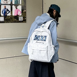 中大学生书包;女士双肩包;休闲背包