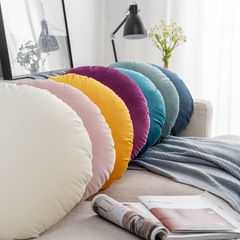 Round Dutch velvet cushion cover, comfortable minimalist home decor throw pillow office sofa waist pillow bed pillow