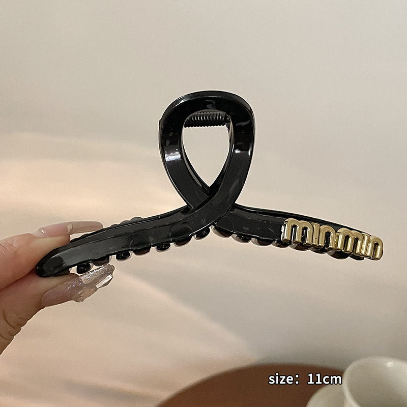 Clip de cabello refinado coreano para mujeres de alto nivel agarrar clips de cabello de tamaño grande detrás de la cabeza de cabello de tiburón clip de cabello lote de cabello