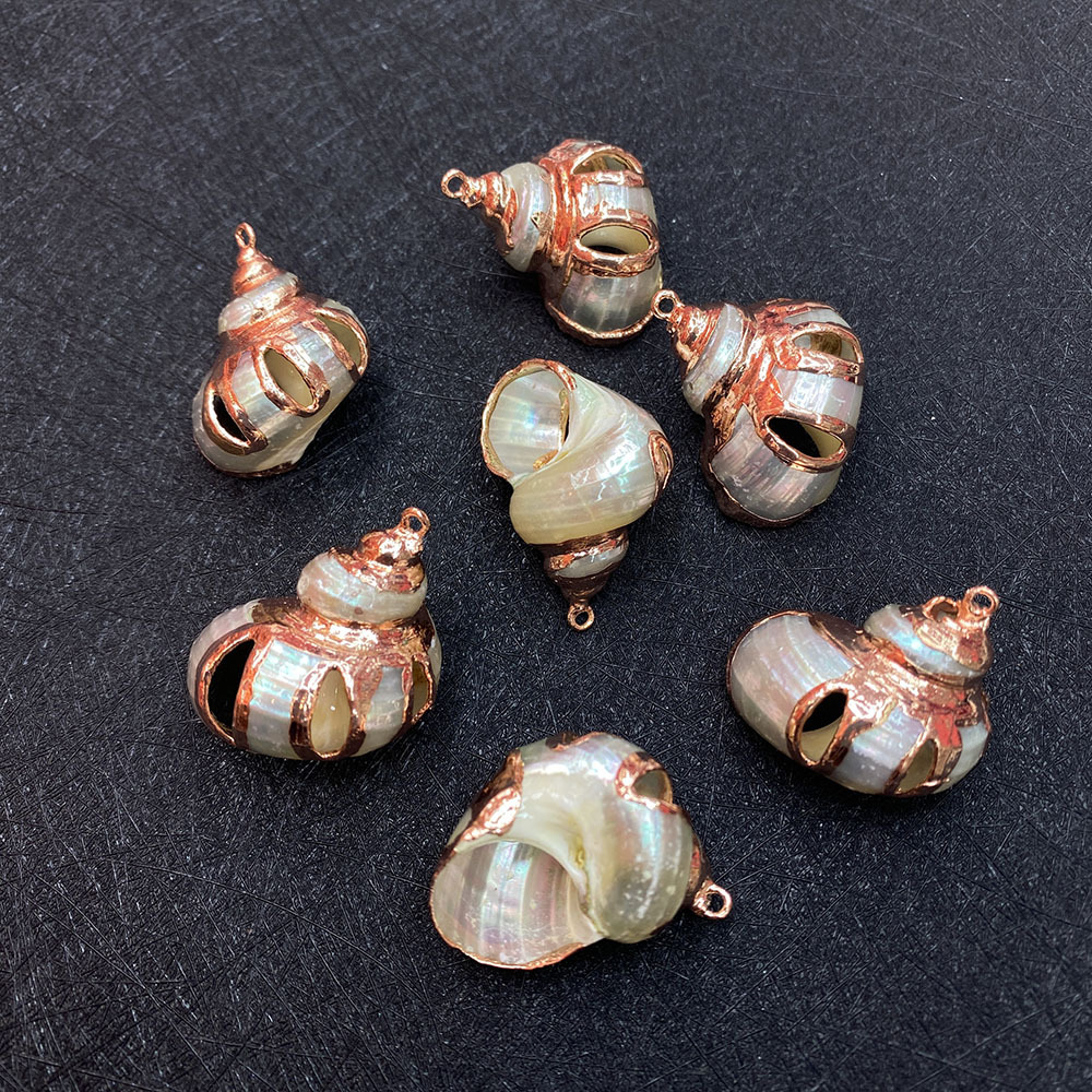 Pendants, Necklace Classification 1 Piece Quantity Shell Material 1 Piece Shell Shell Scallop Conch Shell Pendant Beads Pendants Necklace